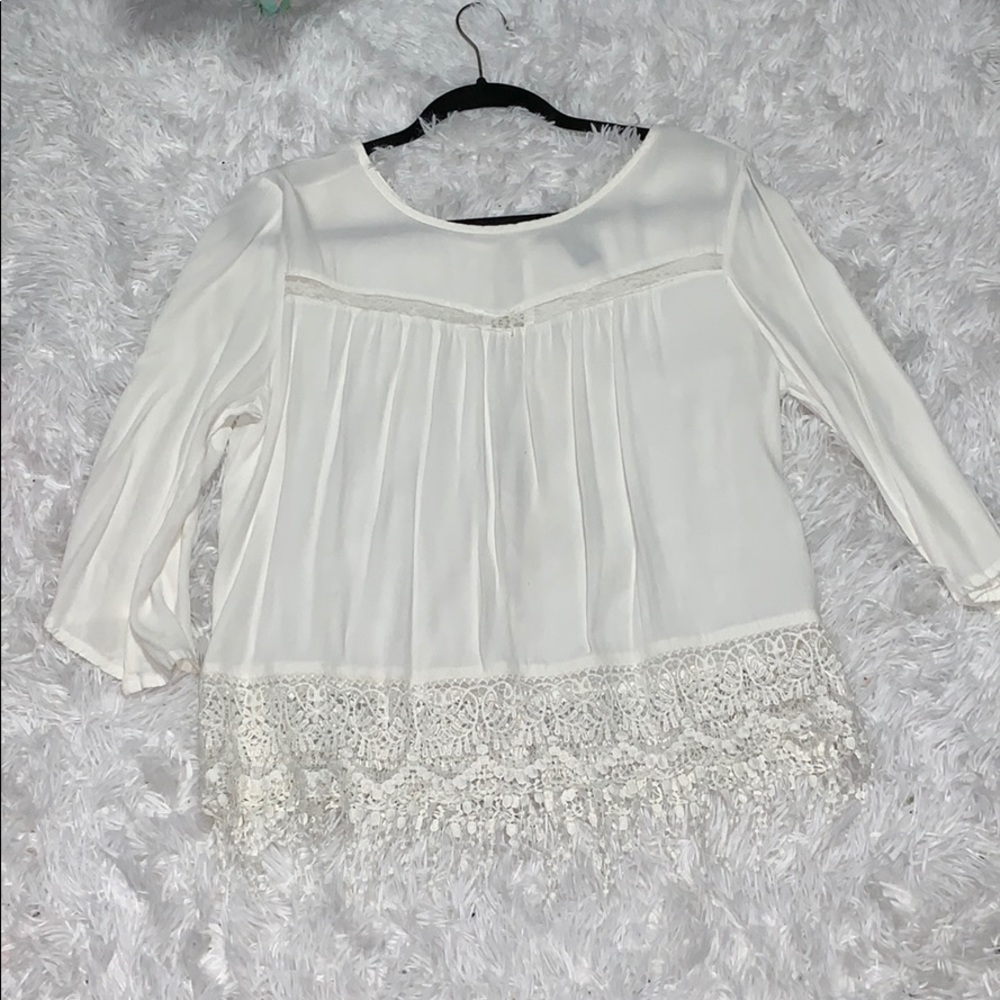 Forever21 open back lace top